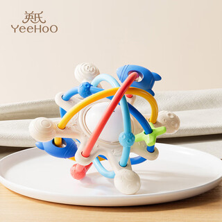 Yeehoo manhattan hand ball baby silicone teether baby chewing gum toy anti-eating hand chewing artifact soothing teether