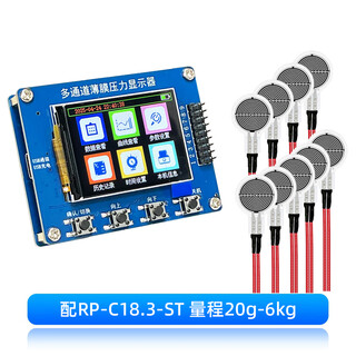 Cmcu-05b multi-channel thin film pressure display 9-channel flexible resistive pressure sensor collector multi-channel display with rp-c18.3-st measuring range 6kg