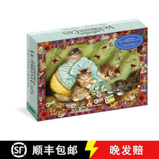 3-4 weeks old cynthia hart s victoriana cats sewing with kittens 1,000-piece puzzle