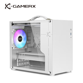 Unknown player x100 chassis portable matx compact desktop itx mini side transparent gaming computer small chassis compact desktop diy mini white type-c x100 chassis white-usb3.0 version