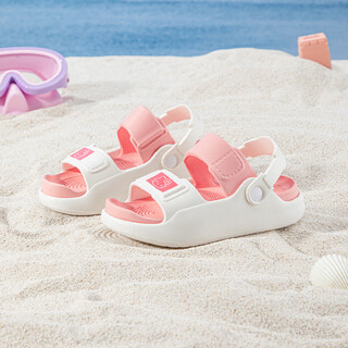 Hello kitty children's shoes girls garden shoes children's baby beach shoes summer lightweight outdoor sandals 5887 white powder 34