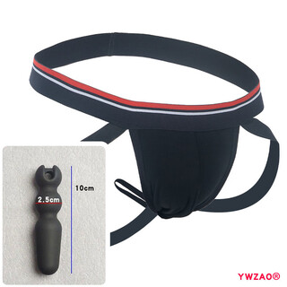 Xinyoujie sexy men's thong black combination n16 leg temptation butt plug underwear t pants sss fingertip silicone 28-32 yards