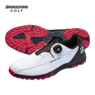 Bridgestone golf shoes men's shoes new fashionable lightweight breathable men's shoes bgs524350wk26h white and black 43 size