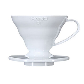 Hario white resin coffee filter cup v60 hand brewed coffee cup no. 01 drip filter cup filter filter for 1-2 people
