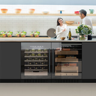 Gironde jc145 built-in cigar cabinet, red wine cabinet, constant temperature wine cabinet, beverage cabinet, ice cream refrigerator, fresh cabinet, tea constant temperature refrigerator, household all-glass door cigar cabinet and wine cabinet combination