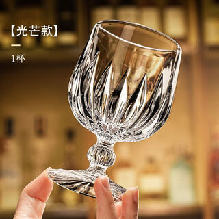 Tlit imported carved crystal glass brandy glass cognac glass foreign wine glass xo hennessy whiskey glass set lead-free crystal glass brandy light carved 1 cup