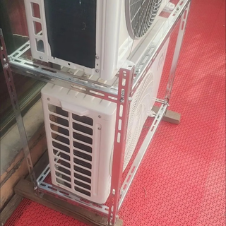 Xmsj air conditioner outdoor unit bracket 1.5 hp 2 hp 3 hp universal outdoor floor-standing stacked double-layer bracket thickened to prevent falling _1-2 hp galvanized thickened version 85*40*85