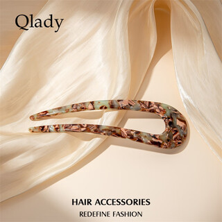 Qladyu-shaped hairpin hair accessories headdress head flower 2025 new high-end hairpin hair clip female head flower high-end birthday gift
