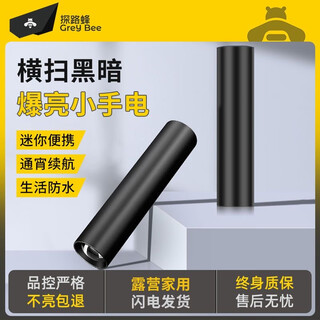 Pathfinder bee flashlight small strong light flashlight explosive long battery life mini outdoor small flashlight multifunctional lighting emergency light