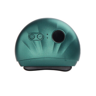 Tahath intelligent facial bianstone massager whole body universal scraping board beauty hot compress neck leg back scraper electric gua sha instrument meridian brush face lifting shaving massager green gs-05 (bianstone + 9 levels of vibration + heating)