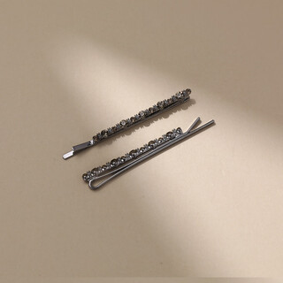 Chimera (chimera) 2 pieces of high-end bangs side clips for broken hair, temperament and sparkling one-word clips, hairpins, hair accessories, headdresses, birthday gifts for girls