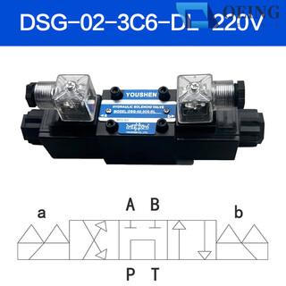 Hydraulic valve solenoid directional valve dsg-02/03-3c2 3c4 3c6 single-head valve double-head valve solenoid valve dsg-02-3c6-dlac220v