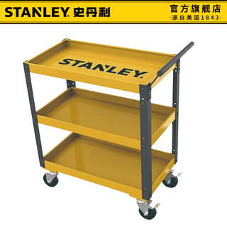 Stanley tool trolley storage rack industrial grade multifunctional mobile trolley workshop parts rack auto repair tool storage rack 3-gate single drawer tool trolley stst73834