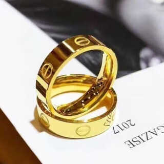 Xinheming sand gold ring sand gold vietnamese sand gold flat ring closed men and women ancient method inheritance niche one-word ring imitation gold main picture no. 8