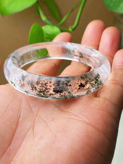 Fujiu natural green ghost bracelet color four seasons white melaleuca pyramid cornucopia emerald green red ghost bracelet bracelet string 03z selected green ghost 52.5*14*10.5mm