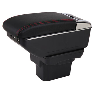 Monduffy 09-16 chevrolet cruze armrest box modification 2015 classic special central armrest box accessories interior double-layer raised usb charging model black 09-16 old cruze classic (original car does not come with armrest box car)