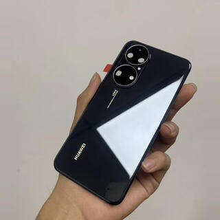 Xsuitable for huawei p50 original back cover p50pro original glass back shell p50e mobile phone battery cover shell p50p50e radiant gold black original back cover