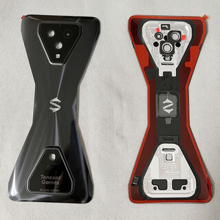 Suitable for xiaomi 3 3pro 3s back cover glass camera lens original back cover mobile phone case 3 black shark 3 back cover lightning black belt upper and lower lens with glue