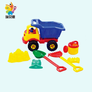 Rrlfcs children's beach toy car set large baby play sand digging hourglass shovel tool cassia children engineering car set