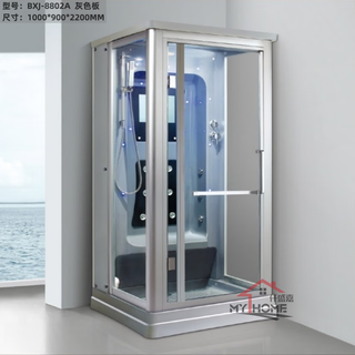 Qian shengjia household integrated shower room household closed steam room multi-function computer steam room glass door partition door 1000*900*2200mm integrated shower room