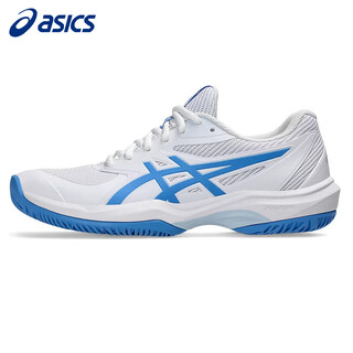 Asics asics tennis shoes women's shoes winter new lightweight breathable stable training shoes professional sports shoes game ff white/sky blue 35.5