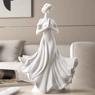 Ole's creative character art ornaments praying for plain shadows high-end sculptures living room entrance wine cabinet study room home decorations ht praying plain shadows goddess ornaments