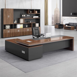Outa boss desk office desk and chair combination simple and modern president desk office furniture executive single desk executive desk 1.6 meters + side cabinet