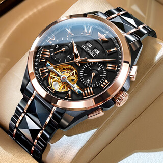 New labor men's watch swiss luxury watch multi-function mechanical watch fully automatic luminous waterproof watch rose black face collector's edition