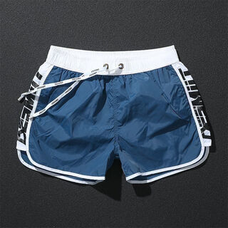 Ceeniu three-point pants men's 3-point lightweight sports shorts men's 2025 summer quick-drying loose beach pants running fitness blue xl 130-150jin jin equals 0.5 kg