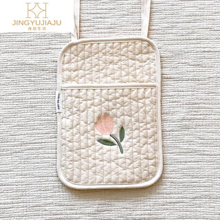 Rsrddyins korea 2021 new crib storage hanging bag storage storage bag diaper diaper bottle tulip hanging bag small size