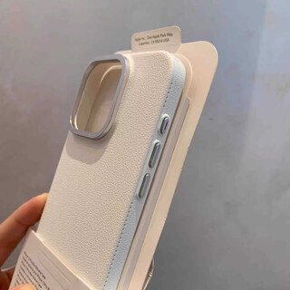 Yuning ins style suitable for xiaomi 14 mobile phone case with lychee texture xiaomi 15pro anti-fingerprint new 14ultra simple 13 men and women 15 plain leather texture 13 pro anti-fall protective cover elegant white lychee texture xiaomi 14