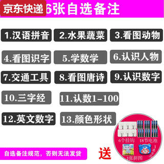 两雪有声挂图拼音儿童启蒙早教认知发声墙贴宝宝语音识字卡0-6岁玩具 6张自选备注