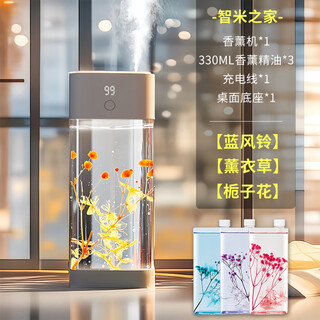 Xiaomi guoba aromatherapy machine automatically sprays fragrance for home indoor long-lasting bedroom fragrance spray air freshener toilet deodorant artifact e package smart 5 levels + 3 bottles of essential oils lifetime warranty