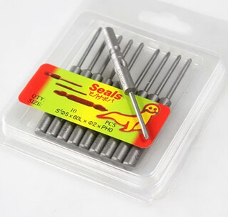Rich sea lion seals electric bit, 6mm round handle cross electric bit, electric screwdriver head with magnetic bit tip s26*100*4.0ph2 (10 pieces/bag)