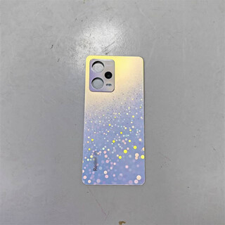 Suitable for redmi note12pro+ original disassembly back cover 12r original glass back shell battery cover second-hand note12pro back cover qianmeng galaxy disassembly 98 new