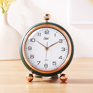 Combas silent desktop clock simple living room bedroom study clock children's cute quartz clock 2879 green