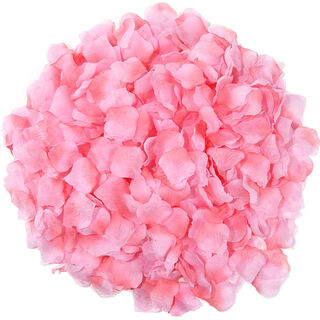 Huaiyin simulated rose petals wedding hand scattered wedding room ktv bar confession proposal valentine's day decoration pink gradient 1000 pieces no rubbing required