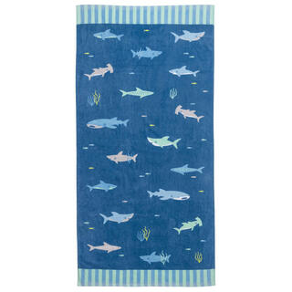 Stephen joseph unisex kids summer beach towel, shark shark one size