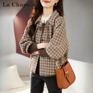 La chapelle short jacket women's 2025 spring and autumn new korean style loose fashionable small jacket windbreaker top women yellow plaid s recommendation 90-105jin jin equals 0.5 kg