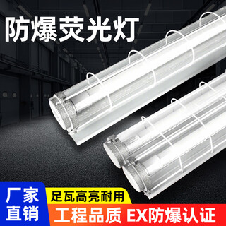 Zhijia led explosion-proof lamp tube fluorescent lamp strip lamp 1.2m three-proof bracket fluorescent lamp dustproof and waterproof factory lamp 1.2m - glass single tube - 40w white light