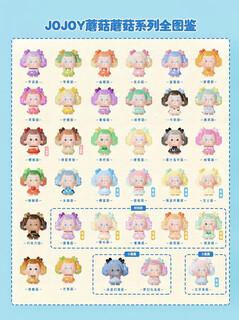 Jojoy first generation mushroom blind box cute doll cute blind bag trendy ornament gift mushroom