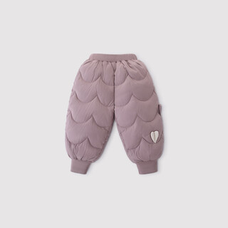 Bali piggy children's down pants winter three-proof warm boys white duck down pants girls casual thickened winter baby pants hibiscus powder 100
