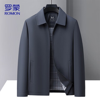 Romon executive jacket men's autumn and winter business casual lapel jacket men's versatile clothes men's navy blue xl