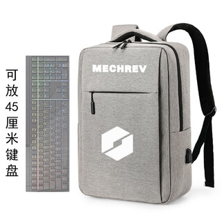 Mechanical revolution computer bag aurora x unbounded 14x pro jiaolong 16pro notebook backpack waterproof and shockproof new white label gray 17.3 inches