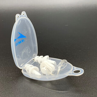 Homnn swimming nose clip earplug set professional anti-choking diving equipment for adults and children soft silicone nose clip anti-slip nose plug white nose clip earplugs