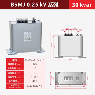 Viscon self-healing repair low-voltage parallel power capacitor bsmj0.25kv common complementary three-phase reactive power compensation bsmj 0.25-30-3yn