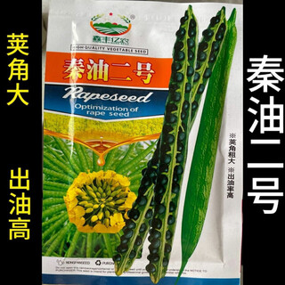 Qinyou no. 2 rapeseed rapeseed high-oil dwarf rapeseed cold-resistant cabbage-type rapeseed qinyou no. 2 high-oil cabbage-type rapeseed original pack 50g