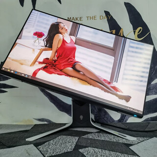 Second-hand 90% new dell alienware alien 27-inch high-brush gaming computer monitor 500hz240hz alien aw screen aw2721d 27-inch 2k 240hz white with four narrow edges