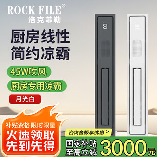 Rockefeller (rock file) liangba honeycomb large panel linear kitchen air conditioner hair dryer lighting two-in-one bathroom hidden cooler moonlight white/linear cooler/45w hair dryer