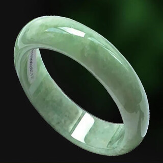 Fat donglai quality calcite jade bracelet for women emerald color jade bracelet light green jade bracelet for women light green 56 suitable for 90-105 jin jin equals 0.5 kg